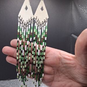 Beaded Fringe Earrings